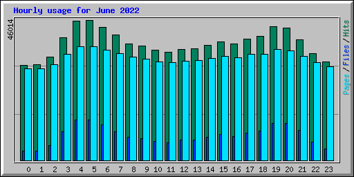 Hourly usage for June 2022